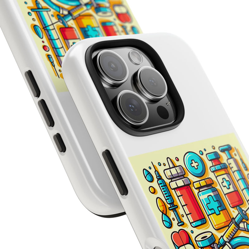 Vibrant Medical Theme Tough Phone Case | Durable & Stylish Protection